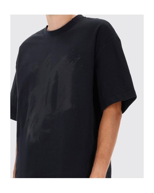 Purple Brand Black Dust Print T-Shirt for men