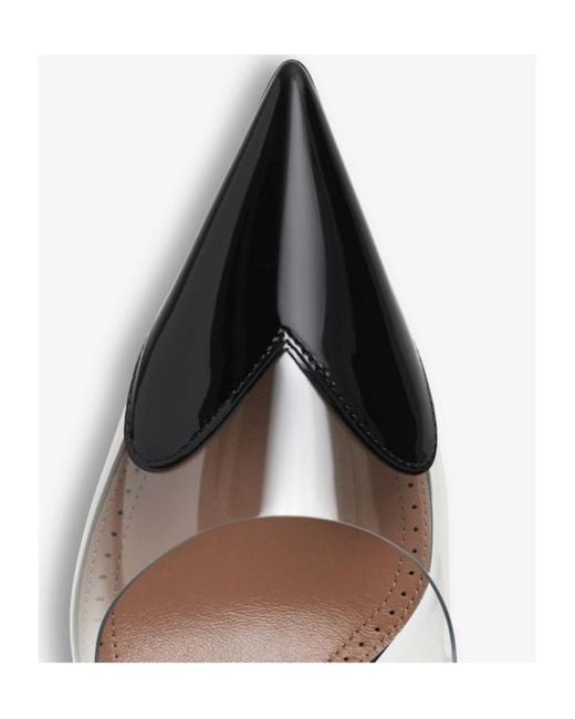 Alaïa Metallic Alaïa Le Coeur Pointed Toe Slingback Pumps