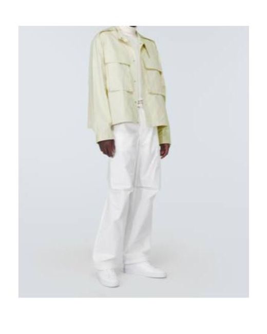 Jil Sander Natural Oversized Cotton Jacket for men