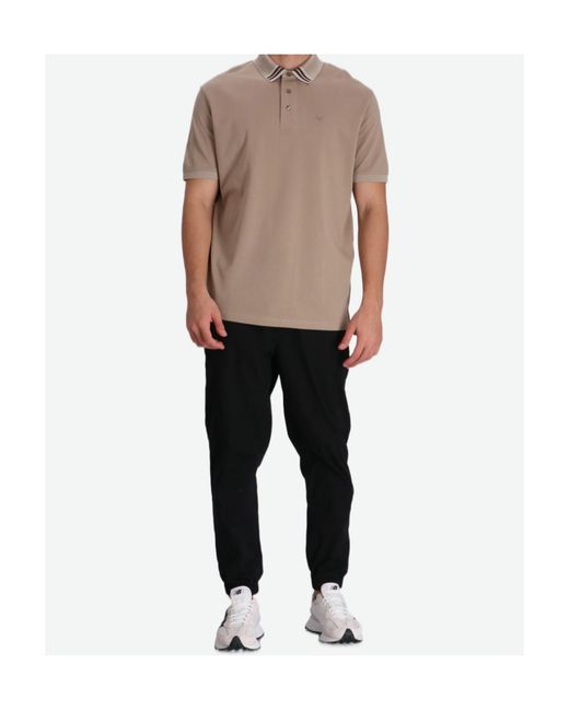 Emporio Armani Multicolor Logo-Embroidered Polo Shirt for men