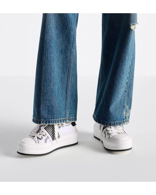 Dior White Walk'N' Platform Sneaker