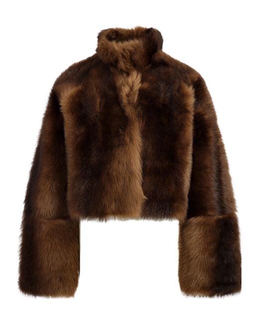 Nour Hammour Brown Long-Sleeved Jacket