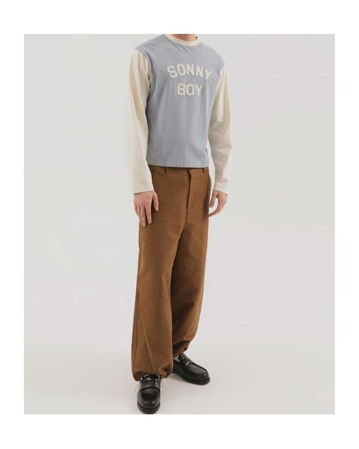 1989 STUDIO Brown Wide-Leg Cargo Pants for men