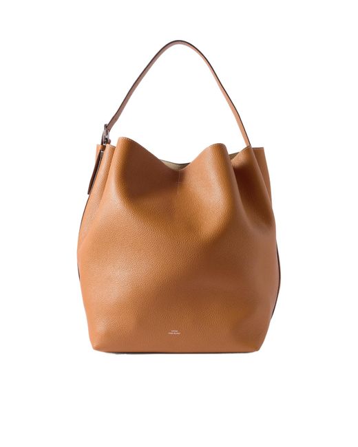 Totême Brown Patterned Handbag
