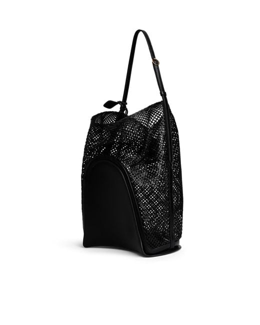 Alaïa Black Alaïa Hip Large Bucket Bag