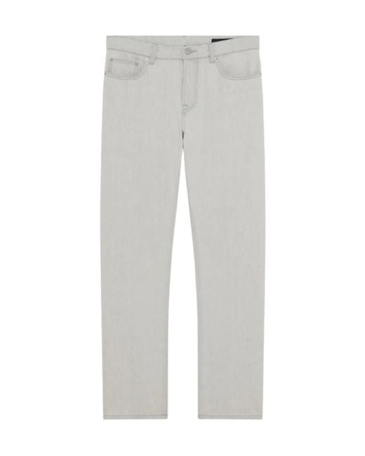 IRO Gray Belt-Loop Casual Pants for men