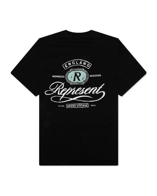 Represent Black Short Sleeve T-Shirt for men