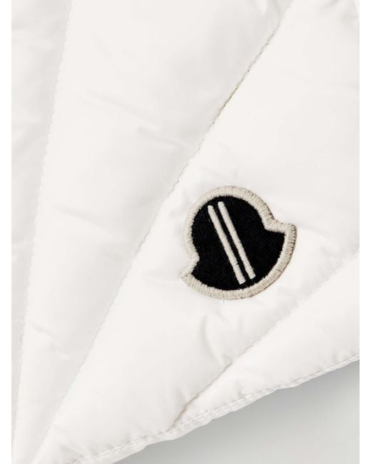 Rick Owens White Sleevless Down Vest