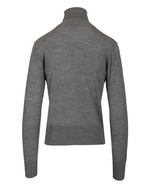 Forte_forte Gray Turtleneck Sweater