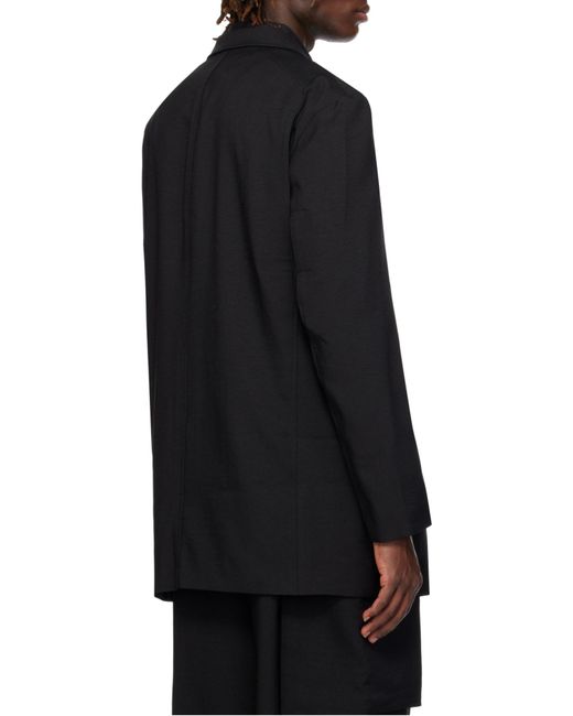 Y-3 Black Sport Uniform Blazer for men