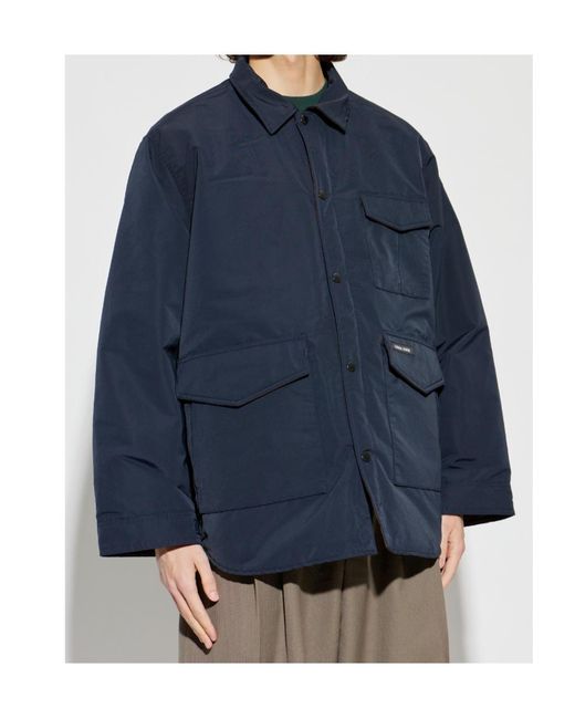 Canada Goose Blue Long-Sleeve Shirt Jacket for men