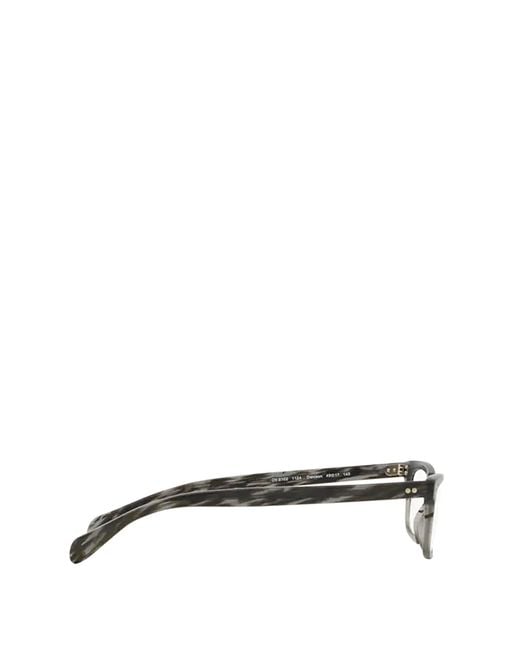 Oliver Peoples White Rectangular Frame Glasses for men