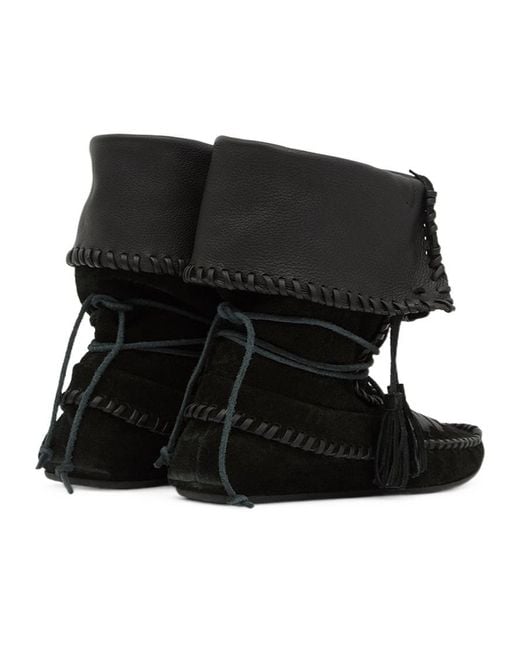 Isabel Marant Black Tassel Detailed Boots