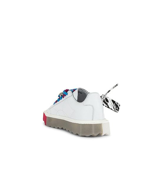 Off-White c/o Virgil Abloh Blue Floating Arrow Low-Top Sneakers