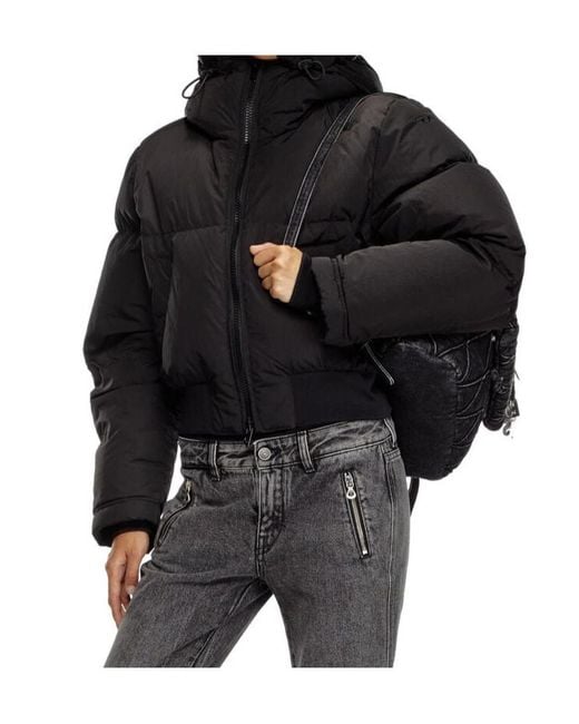 DIESEL Black W-Peyt Puffer Jacket