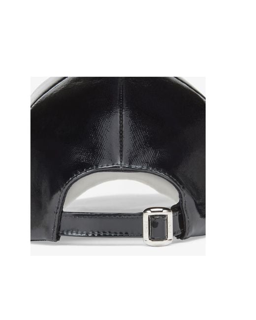 Fendi Black Coated Canvas Baseball Cap