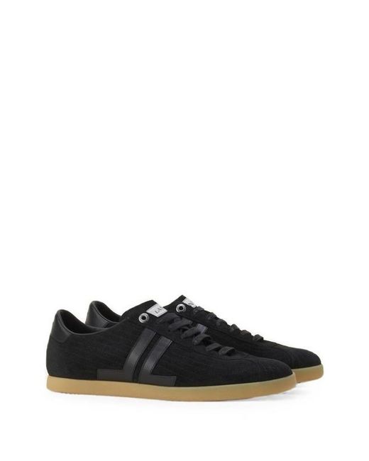 Lanvin Black Glen Low-Top Sneakers for men