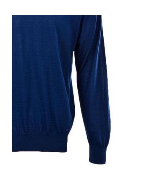 Paul & Shark Blue Round-Neck Long-Sleeved Pullover for men