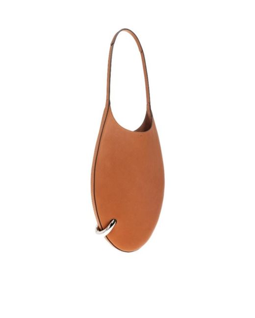 Tory Burch Brown Small Pierced Shoulder Bag