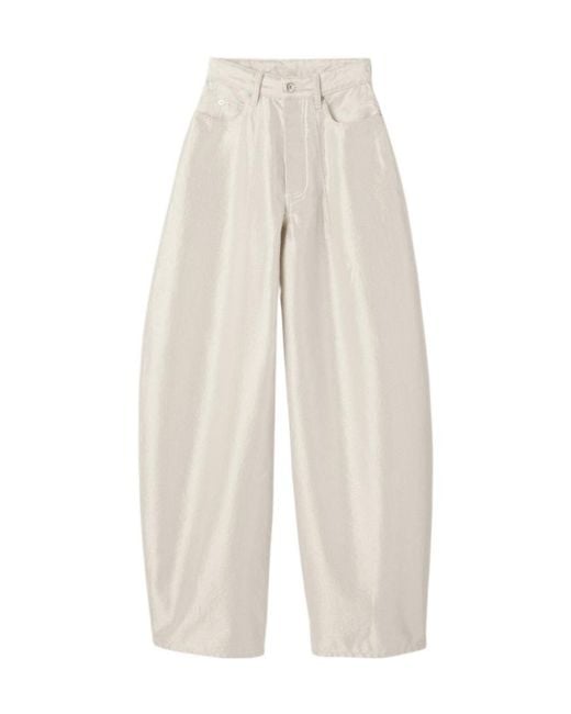 Jacquemus White Casual Pants With Belt Loops