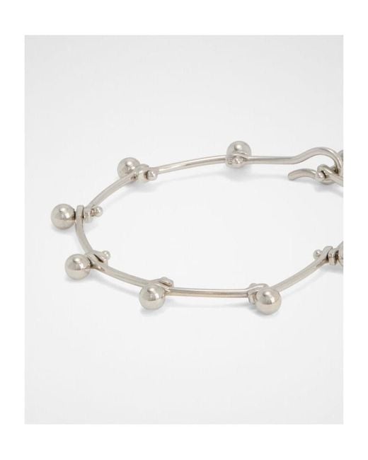 Jil Sander White Beads Detailed Bracelet