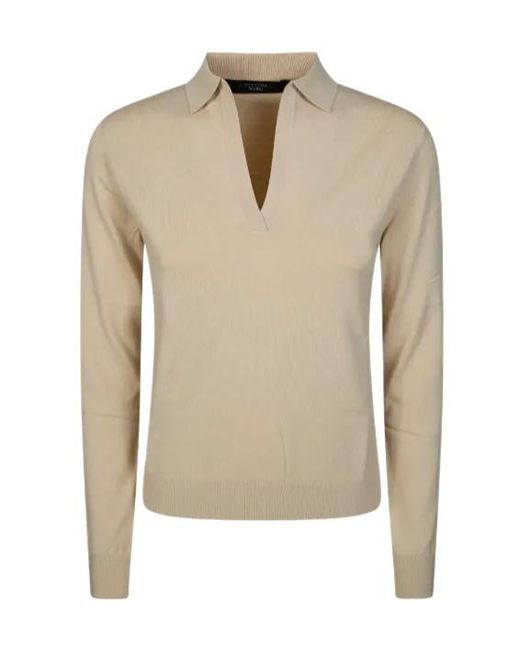 Weekend by Maxmara Natural Palanca Polo Jumper