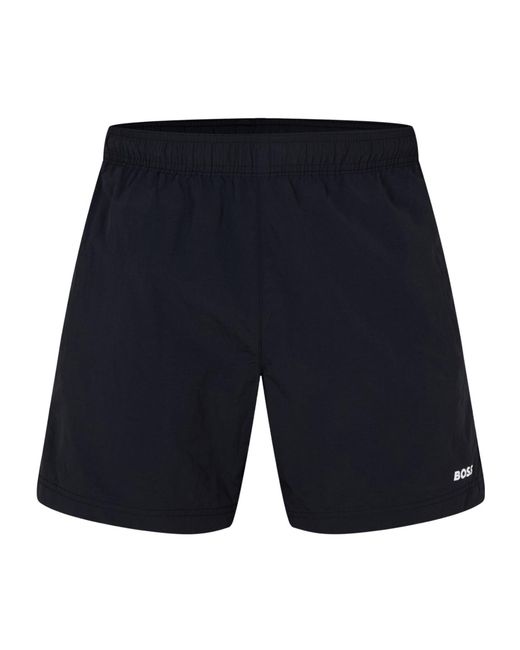 Boss Blue Classic Solid Color Shorts for men