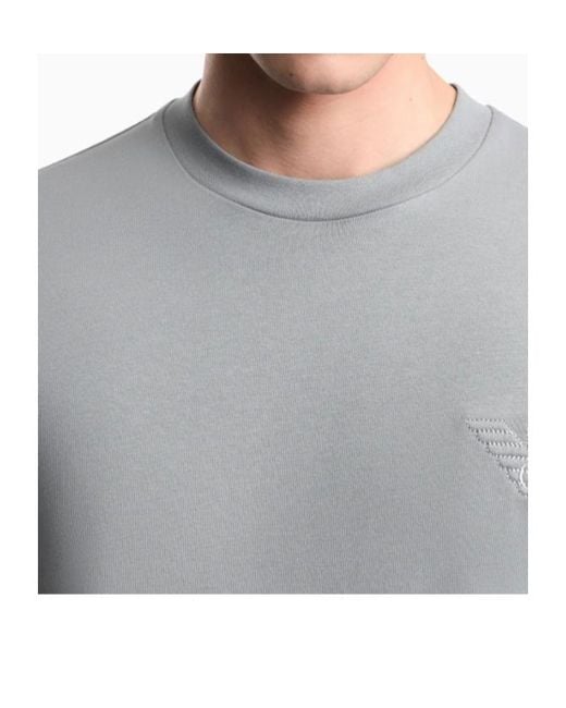 Emporio Armani Gray Short-Sleeved T-Shirt for men