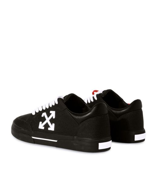 Off-White c/o Virgil Abloh Black Off- Sports Shoes `New Low Vulcanized` for men