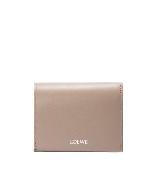 Loewe Natural Trifold Zip Wallet for men