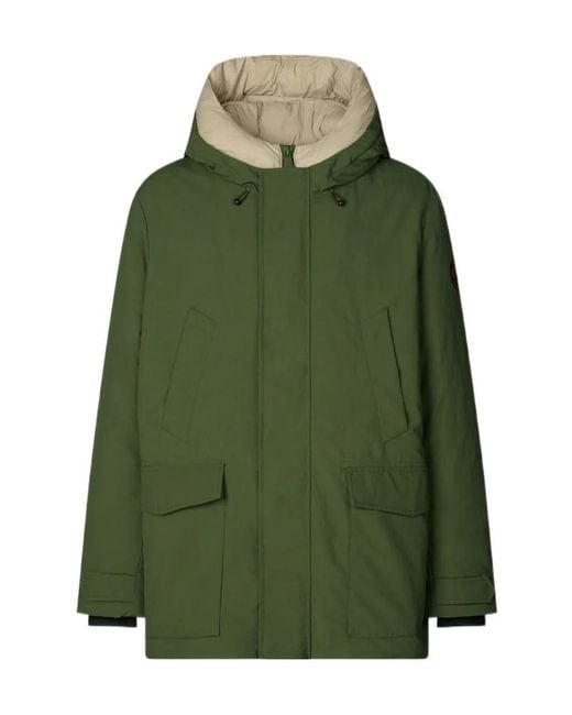 Save The Duck Green Arctic Parka Jacket for men