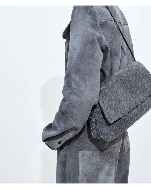 Bottega Veneta Gray Giorno Shoulder Bag