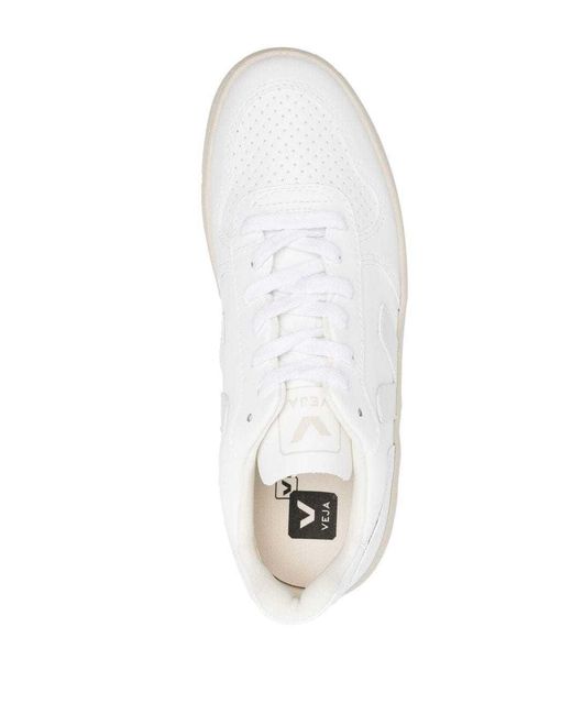 Veja White Logo Sports Shoes