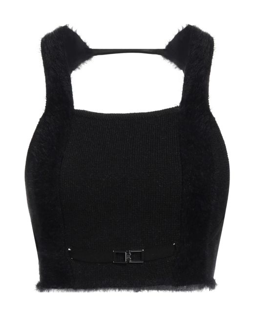 Jacquemus Black Solid Color Tops
