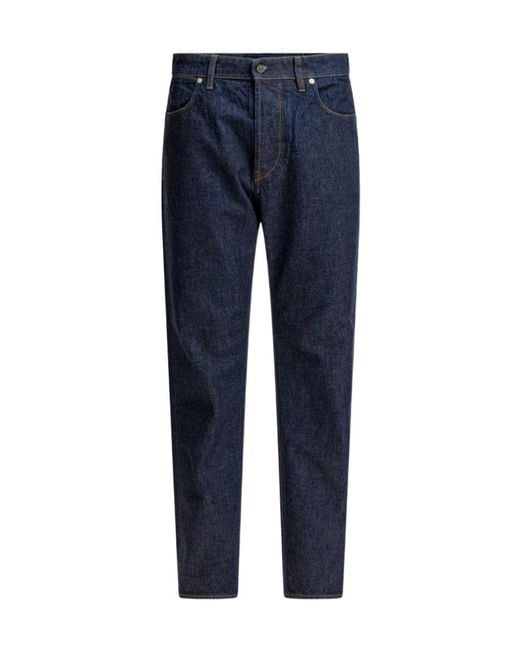 Stone Island Blue Belt-Loop Jeans for men