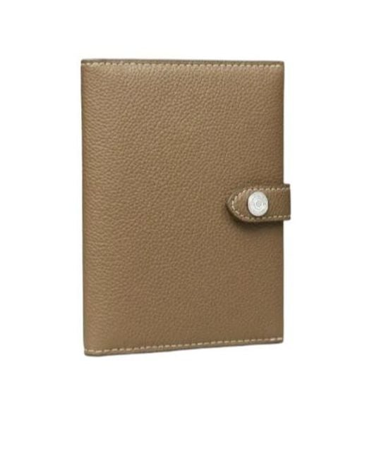 Tory Burch Natural Snap Passport Holder