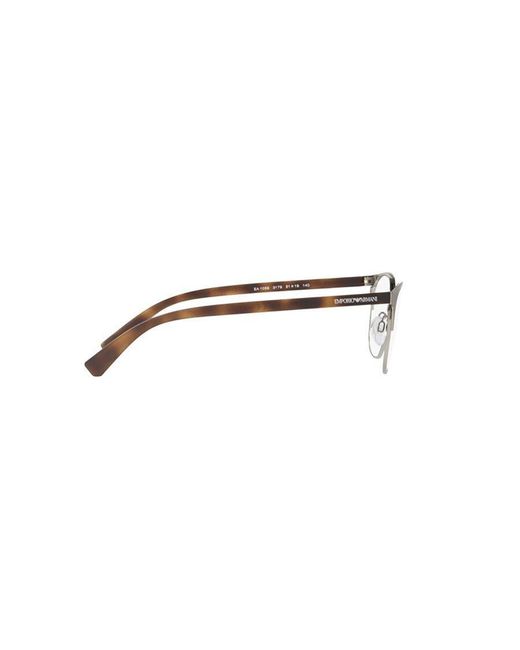 Emporio Armani White Square Frame Glasses for men