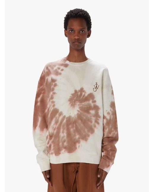 J.W. Anderson White Jw Anderson Tie-Dyed Crewneck Sweatshirt