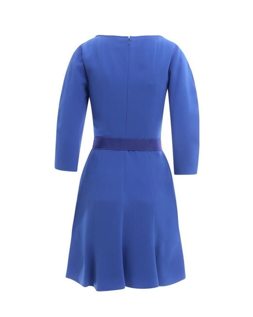 Stella McCartney Blue Belt Flared Mini Dress