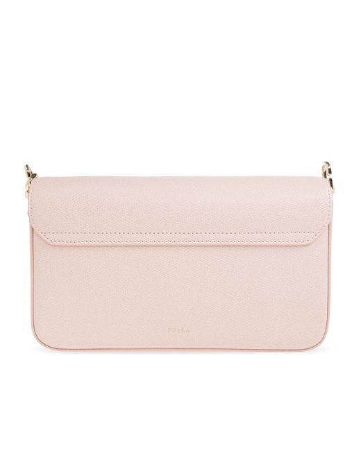 Furla Pink Iride Small Crossbody Bag