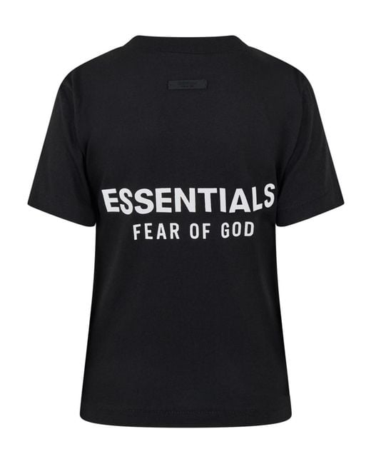 Fear Of God Black Logo Detail T-Shirt