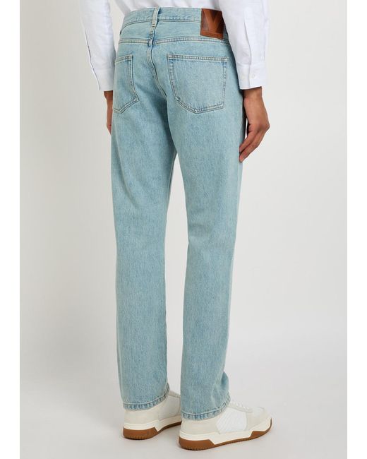 Valentino Blue Straight-Leg Jeans for men