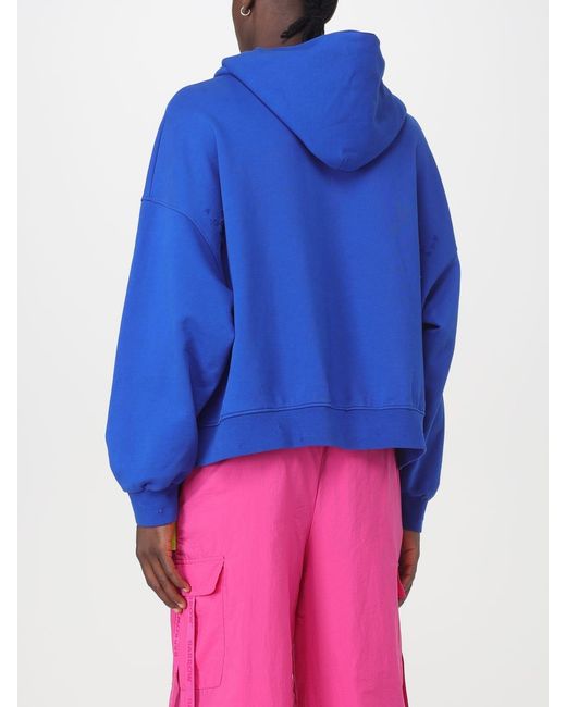 Barrow Blue Logo Logo Hooded Sweater for men