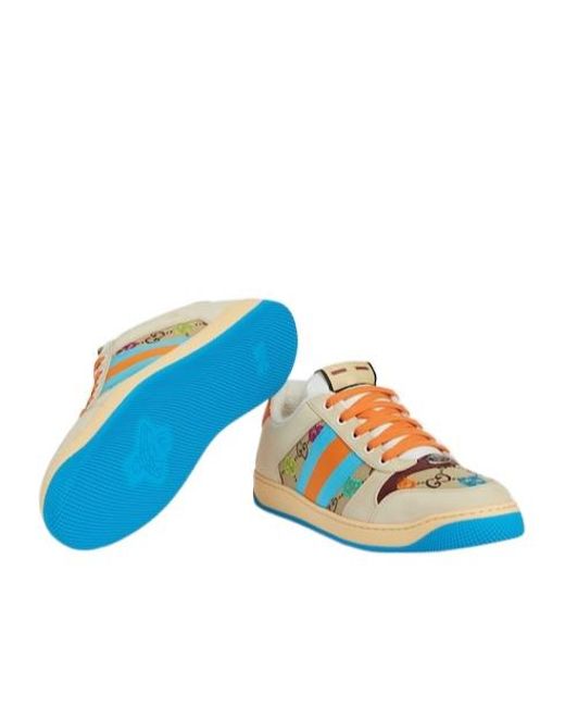 Gucci Blue Screener Sneakers for men
