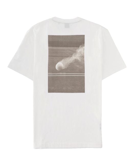 Boss White Boss Logo Printed Crewneck T-Shirt for men