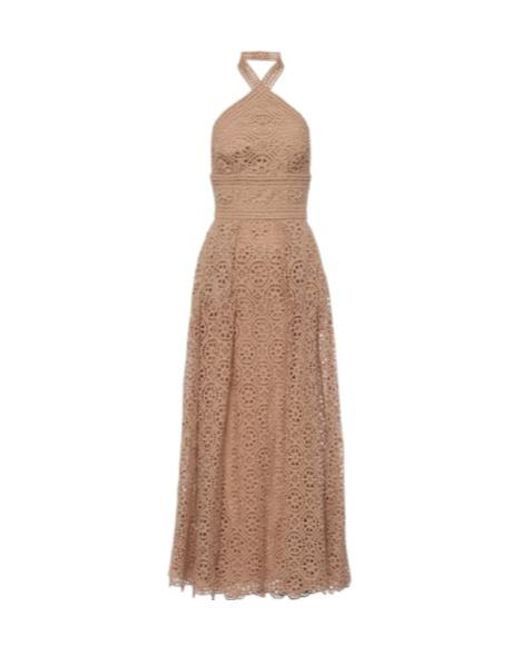 Elie Saab Natural Midi Dress
