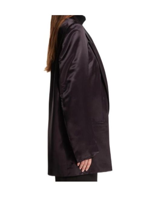 Dries Van Noten Black Double-Breasted Blazer