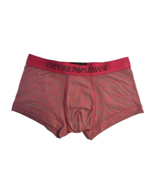 Emporio Armani Red Logo Boxer Panties for men