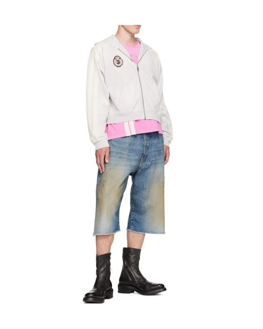424 White Academy Hoodie for men