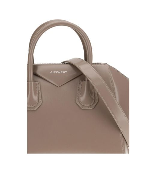 Givenchy Brown Small Antigona Top Handle Bag